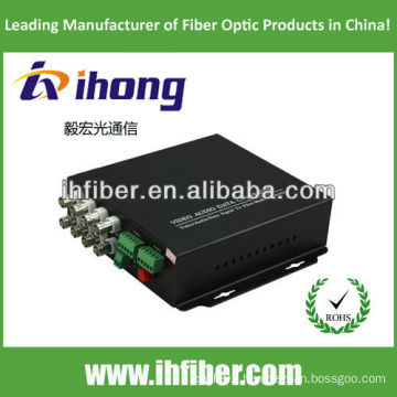 8 Channels singlemode 20/40/60km Fiber Optic Video Converter